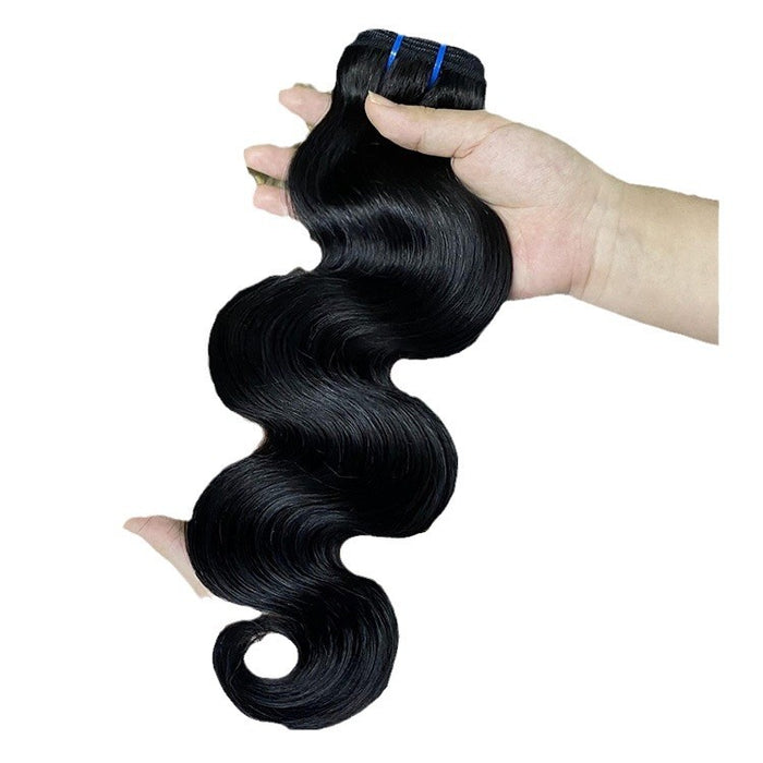 Real Curtain Body Wave Human Hair Ladies Long Curly Hair Bundle