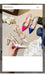 Colorful high-heeled shoes with decorative elements on a light background