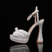 Dio Limited Edition Rhinestone Buckle Strap Wedding Shoe - Dio Kollections