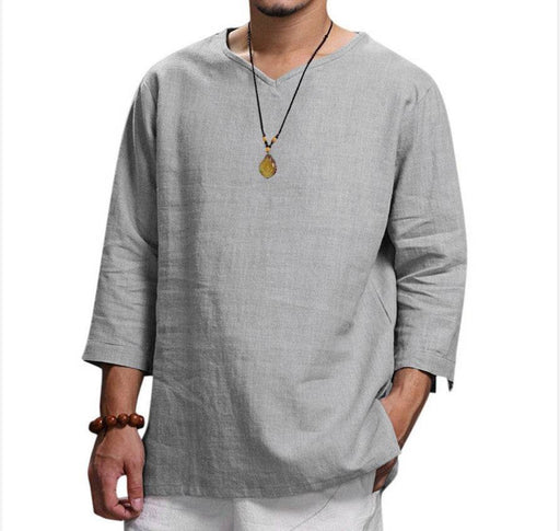 Dio Hot Style Men's Loose Solid Color Casual Plus Size Shirt - Dio Kollections