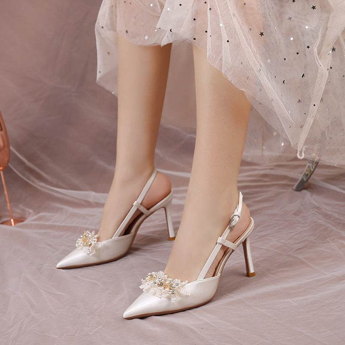 Elegant Women's Pointed Toe Back Empty Sandals - Simple & Versatile - Dio Kollections