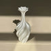 Large Twisted Silk White Art Vase - Modern Nordic Decor - Dio Kollections