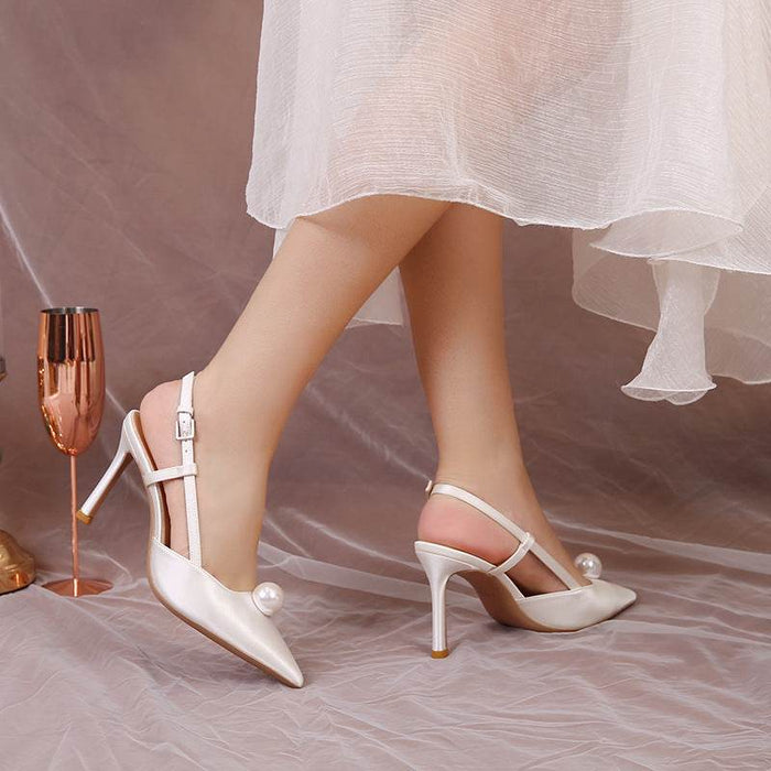 Elegant Pointed-Toe Stiletto Sandals for Women - Dio Kollections