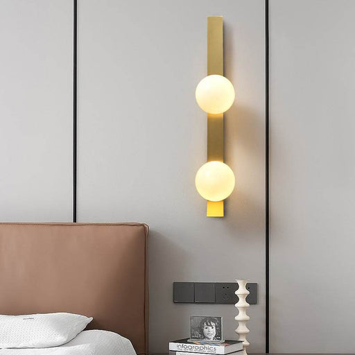 Full Copper Wall Light Simple Living Room Background Wall Glass Ball Aisle Lamps - Dio Kollections