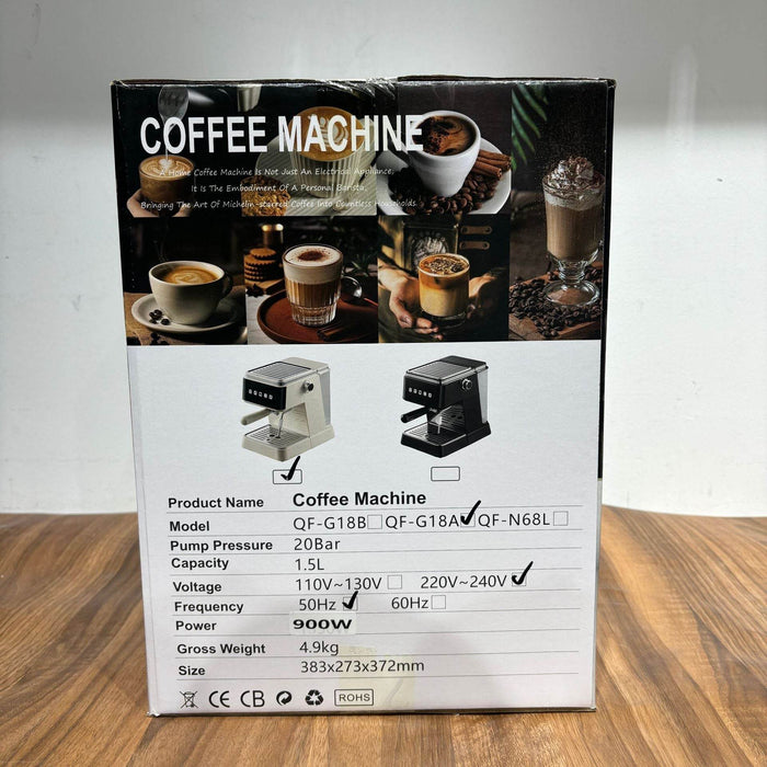 Italian Semi-Automatic Coffee Machine with High Pressure Extraction - Dio Kollections