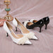 Dio Stiletto Pearl Fairy Tale Wedding Bridesmaid Bridal Shoes - Dio Kollections