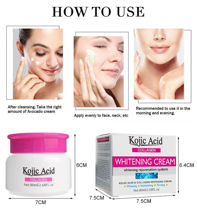 Tritic Acid Cream - Brightening & Hydrating Kojic Acid Moisturizer (80ml) - Dio Kollections
