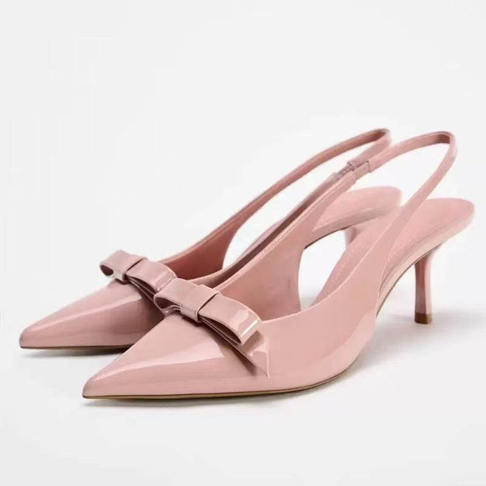 Elegant Pointed Toe Bow Strap Sandals for Women - Dio Kollections
