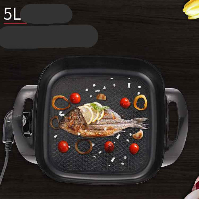 Non-Stick Grill Pot Electric Cooking Pot Electric Hot Pot Multifunctional