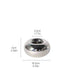 Modern Electroplated Ceramic Silver Round Candle Holder for Elegant Home Decor - Dio Kollections
