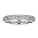 S925 Silver Women's Sterling Row Ring Same Row Diamond Zircon Women's Silver Ring Z+2 1/2 - Dio Kollections