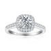 Princess Square Simulation Diamond Ring Women 925 Sterling Silver Zircon Wedding Ring - Dio Kollections