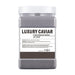 Luxury Caviar jelly mask in a jar with a white label on a white background