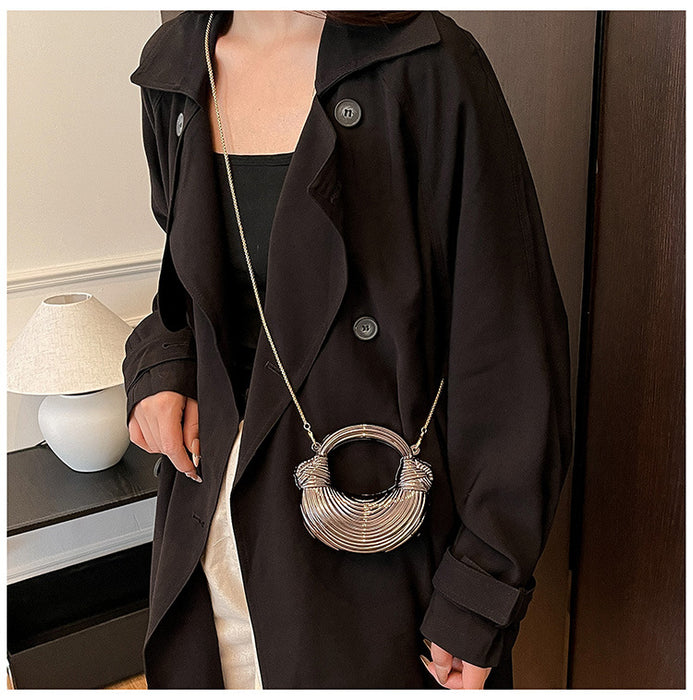 Clutch Bag Women Fashion Western Style Personality Trendy Handbag Crescent Bag