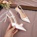 Elegant Pointed-Toe Stiletto Sandals for Women - Dio Kollections
