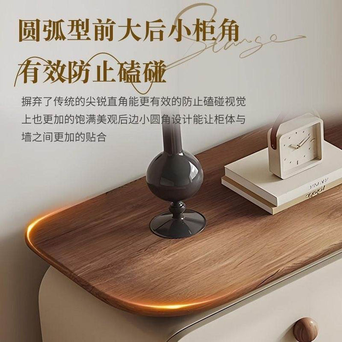 Modern Walnut Solid Wood Dressing Table with Multi-Storage and Mirror Options - Dio Kollections