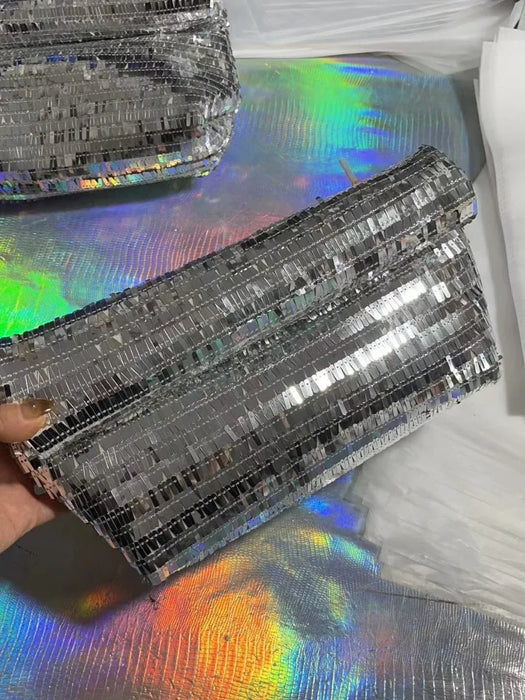 Ultra-Shiny Sequin Clutch Bags French Beaded Evening Handbags