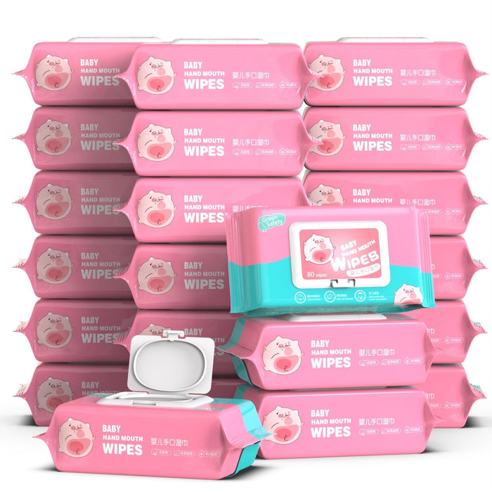 Soft Skin Disposable 80 Baby Wipes Hand Wet Tissue Baby