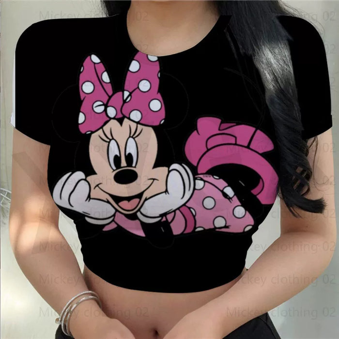 Dio Golden Disney Stitch Crop Top - Dio Kollections