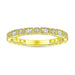 S925 Silver Women's Sterling Row Ring Same Row Diamond Zircon Women's Silver Ring Z+2 1/2 - Dio Kollections