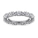 S925 Silver Women's Sterling Row Ring Same Row Diamond Zircon Women's Silver Ring Z+2 1/2 - Dio Kollections