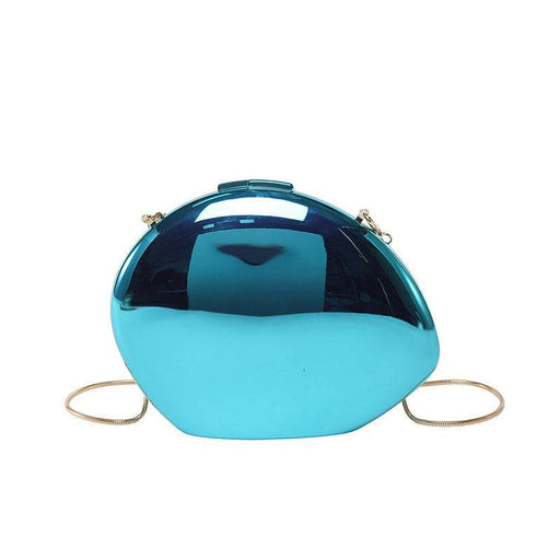 Trendy Oval Acrylic Box Bag with Chain Strap - Dio Kollections
