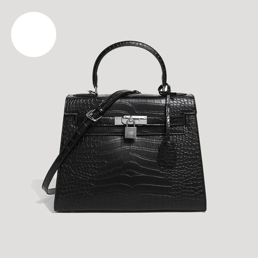 Fashion Trend Kelly Bag Crocodile Pattern Hand luggage Shoulder Versatile Crossbody Bag - Dio Kollections