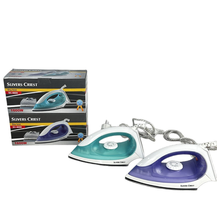 Slivers Crest iron with packaging on a white background