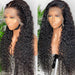 Two wigs on mannequins with different styles of curly hair against a neutral background.