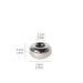 Modern Electroplated Ceramic Silver Round Candle Holder for Elegant Home Decor - Dio Kollections
