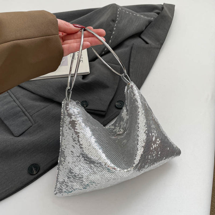 10 pcs Light Luxury Versatile Bag Sequined Fashion Wrist Bag