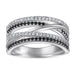 S925 Silver Women's Sterling Row Ring Same Row Diamond Zircon Women's Silver Ring Z+2 1/2 - Dio Kollections