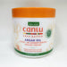 Canlu Shea Butter Argan Oil Leave-In Conditioning Repair Cream jar with orange lid on a white background