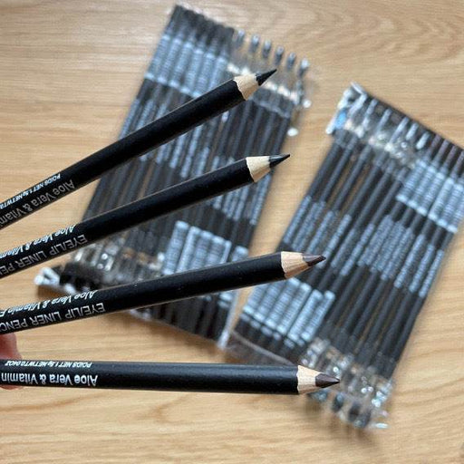 Wooden Eyebrow Pencil Eyeliner Anti-sweat Makeup Black Coffee Pencil - Dio Kollections