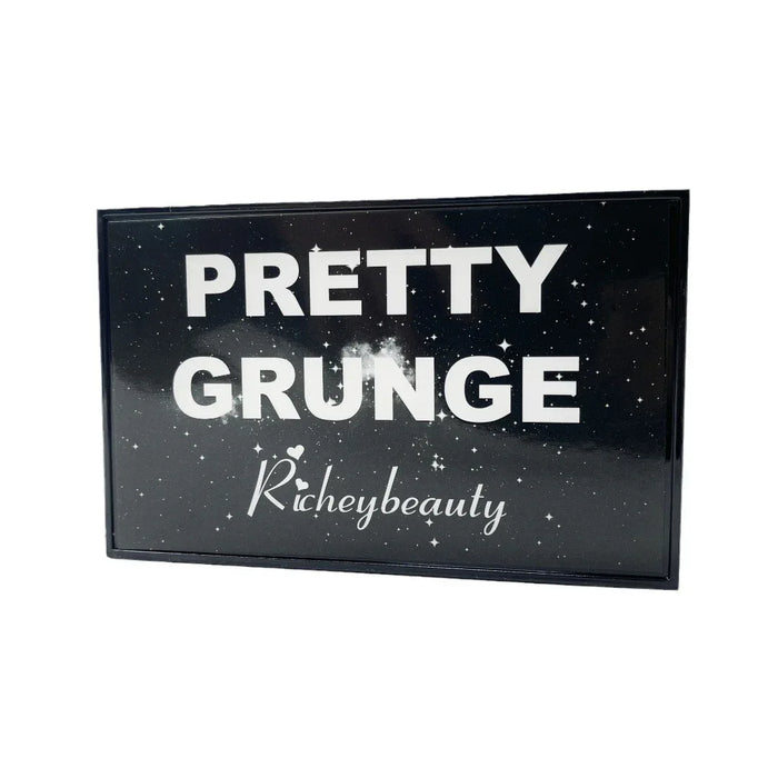 Black makeup palette with 'Pretty Grunge' and 'Richeybeauty' text on a white background