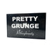 Black makeup palette with 'Pretty Grunge' and 'Richeybeauty' text on a white background