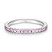 S925 Silver Women's Sterling Row Ring Same Row Diamond Zircon Women's Silver Ring Z+2 1/2 - Dio Kollections