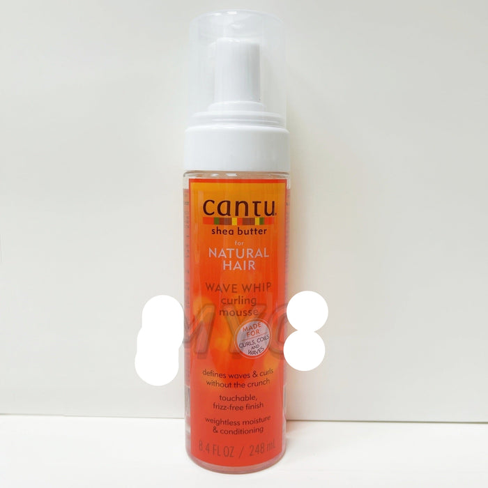 Cantu shea butter natural hair product on a white background