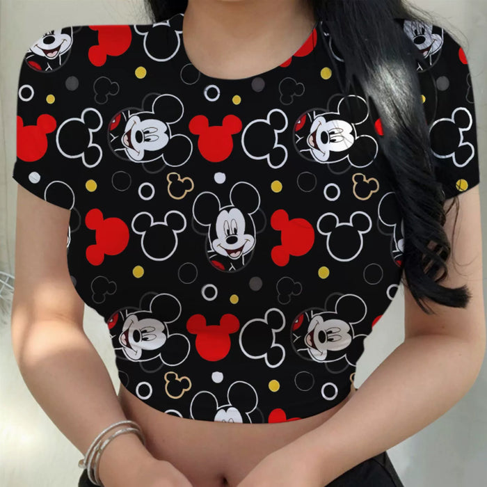 Dio Golden Disney Stitch Crop Top - Dio Kollections