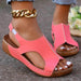 Dio Hollow Out Toe Round Toe Beach Roman Sandals - Dio Kollections