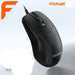 Black computer mouse with 'founder' branding on a light gray background