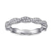 S925 Silver Women's Sterling Row Ring Same Row Diamond Zircon Women's Silver Ring Z+2 1/2 - Dio Kollections