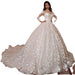 Dio Enchanting Ivory Lace Ball Gown Wedding Dress for Pregnant Brides - Dio Kollections