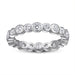 S925 Silver Women's Sterling Row Ring Same Row Diamond Zircon Women's Silver Ring Z+2 1/2 - Dio Kollections