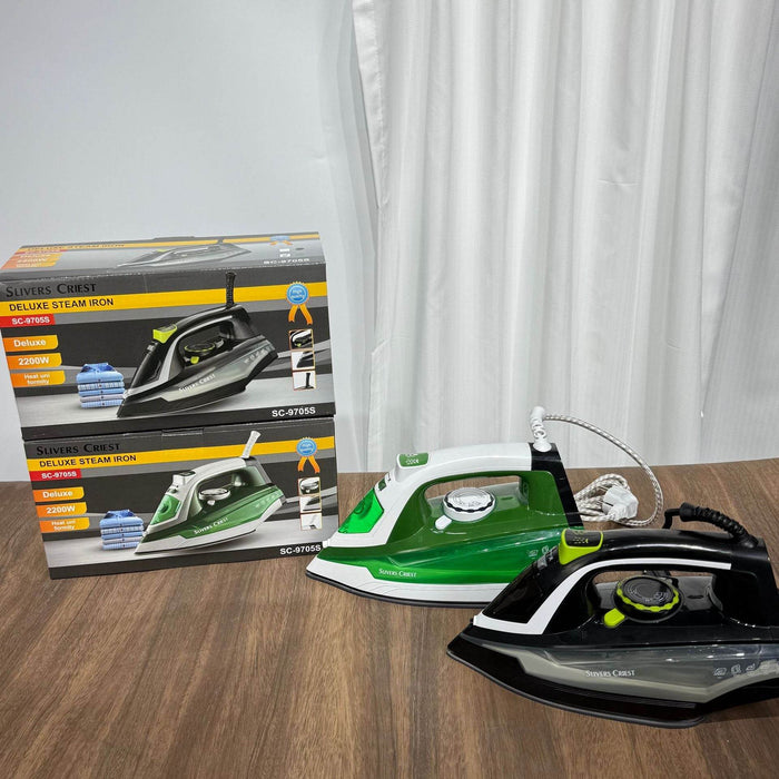 Handheld Electric Steam Iron with Ceramic Plate and Adjustable Temperature - Dio Kollections