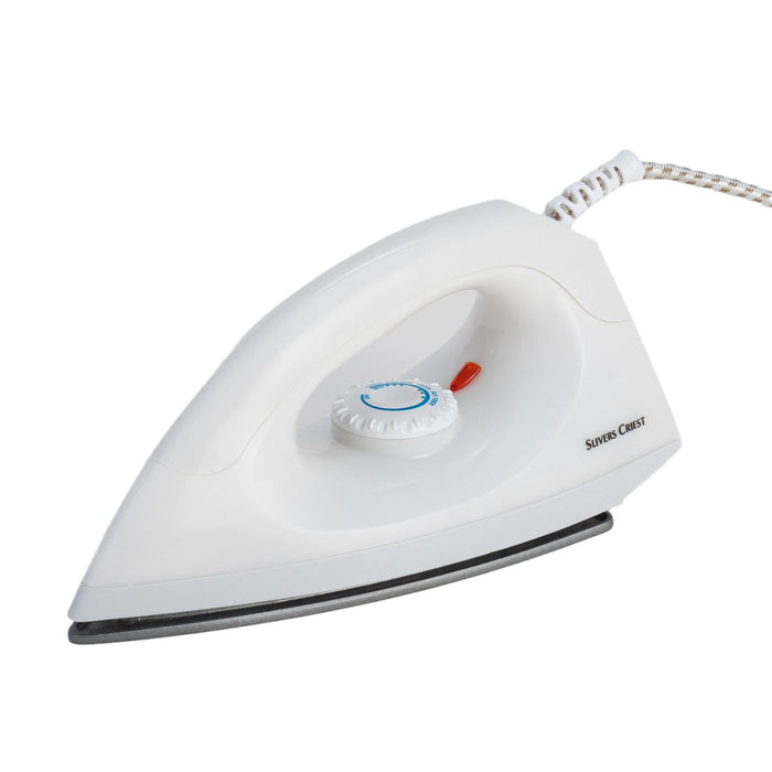 White dry iron with 'Silver Chef' branding on a white background