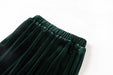 Velvet Beaded Fashion Suit Green Fruit Collar Suit Jacket Lace-up Elastic Wide Leg Pants Two-piece Set - Dio Kollections
