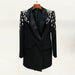 Gorgeous Heavy Beaded Long Blazer for Women - Slim Fit Elegant Design - Dio Kollections
