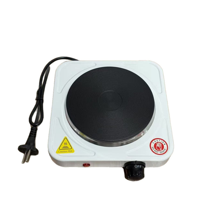 Single hot plate with power cord on a white background