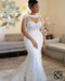 Dio Women's Luxury Spaghetti Straps Beads Stones Africa Mermaid Wedding Dress - Dio Kollections